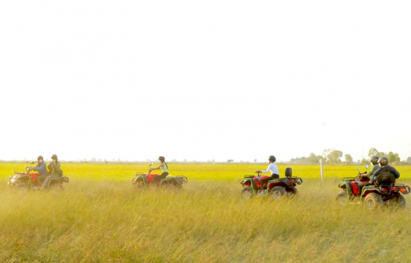 Refreshing - 1H 15mn++ Village & Sunset Tour - Siem Reap - Active Green Quad Bike