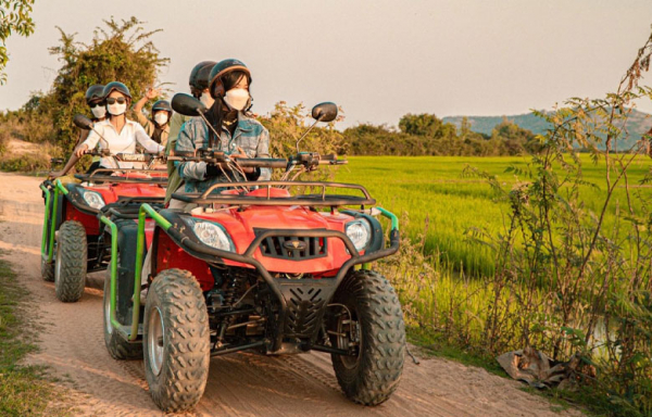 Adventure - 2H 15mn++ Village & Sunset Tour - Siem Reap - Active Green Quad Bike